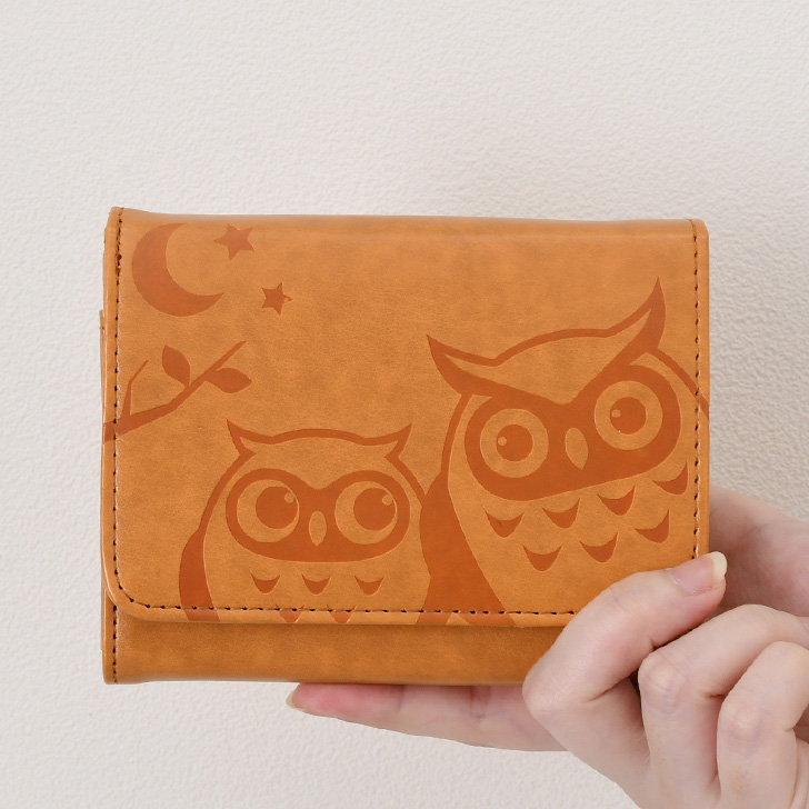 フクロウ型コインケース・小銭入れ REAL STYLE（ファッション） 財布 レディース 二つ折り フクロウ
