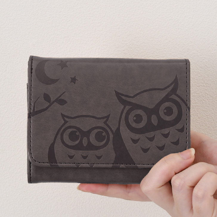 REAL STYLE（ファッション） 財布 レディース 二つ折り フクロウ