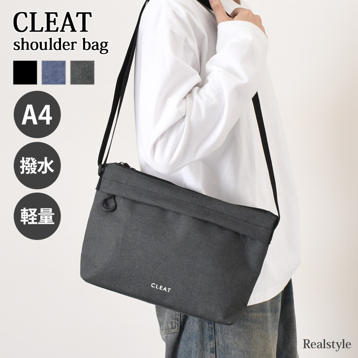 REAL STYLE ショルダーバッグ メンズ 大きめ a4 大容量 軽い 軽量 斜