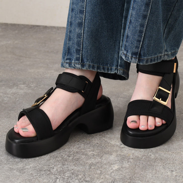 REAL STYLE サンダル レディース 厚底 夏 歩きやすい 疲れない 厚底