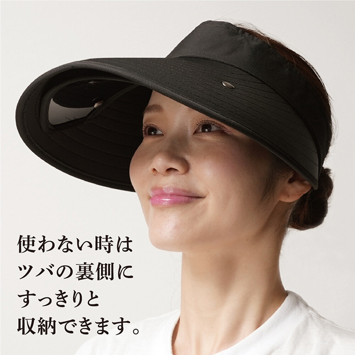 REAL STYLE サンバイザー レディース ゴルフ テニス UVカット 夏