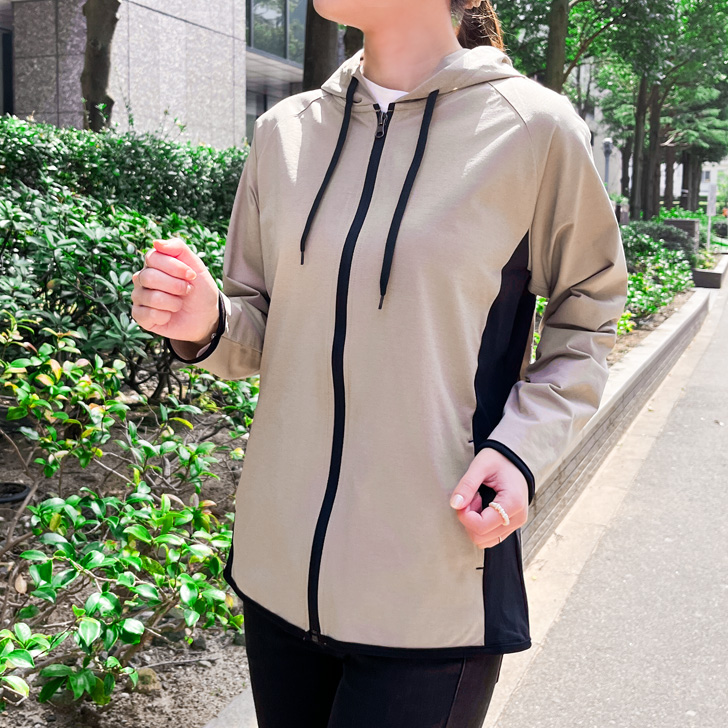 REAL STYLE パーカー UVカット レディース アウター 日焼け防止 撥水