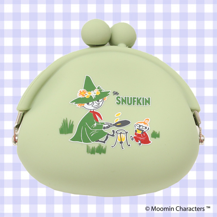 ムーミン　栃木レザー　カーブドコインポーチ【新品】 がま口 ポーチ 小銭入れ ムーミン moomin キャラクター シリコン