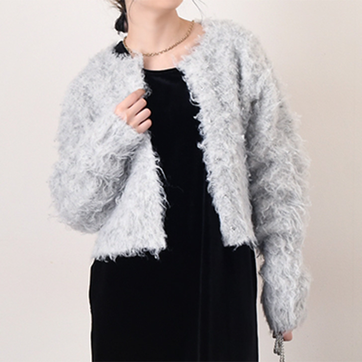 REAL STYLE（ファッション） カーディガン レディース 秋冬 厚手