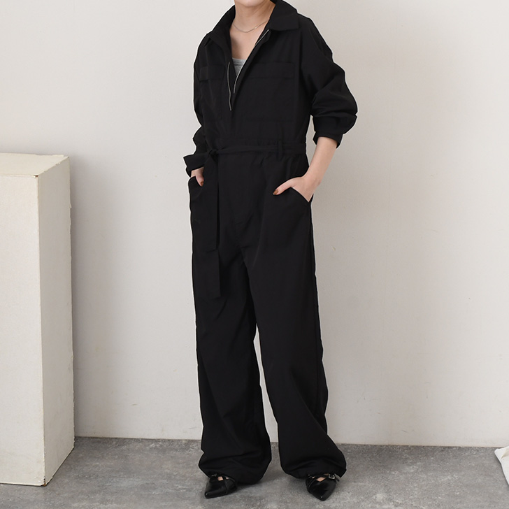 REAL STYLE オールインワン レディース 長袖 春 秋 撥水 つなぎ