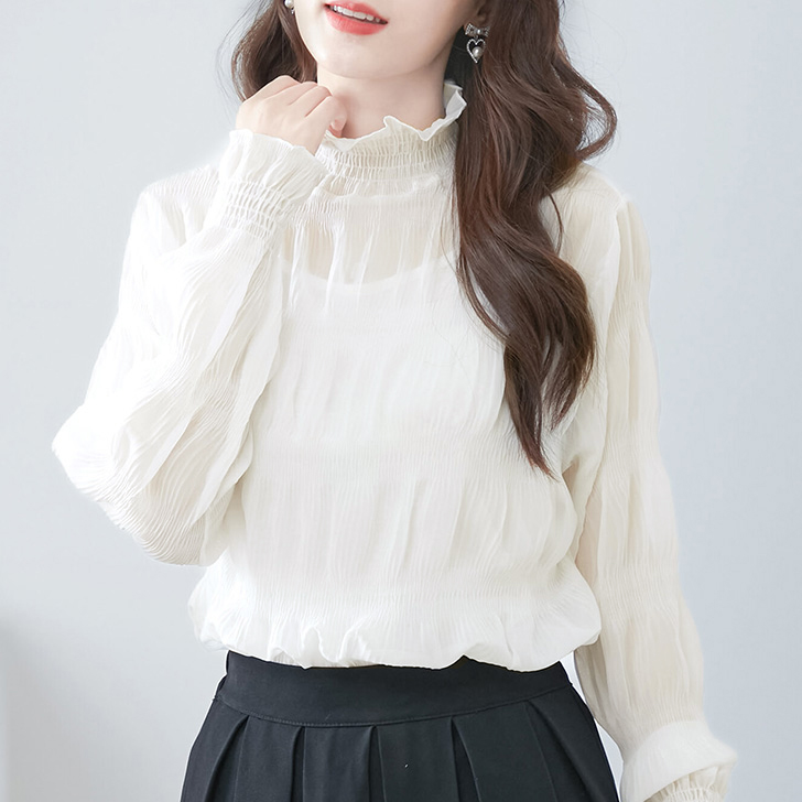 REAL STYLE シアートップス レディース トップス 長袖 ハイネック