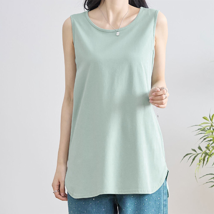 REAL STYLE（ファッション） タンクトップ レディース ロング 夏