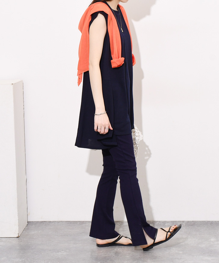 Rora ガールズセットアップ・チュニック (ブラック)_120cm_新品 REAL STYLE（ファッション） セットアップ レディース 夏 UV