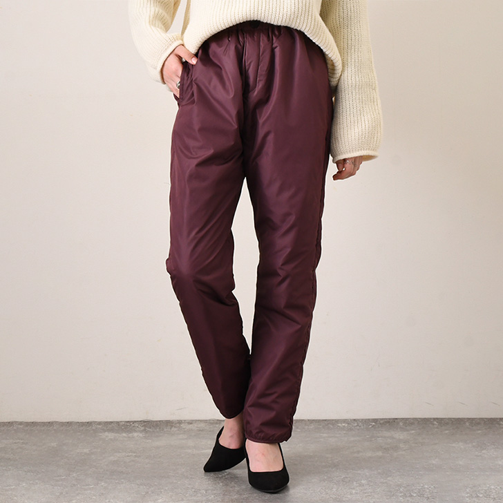 REAL STYLE ダウンパンツ レディース 登山 ゴルフ 防寒 防風 軽量 中綿