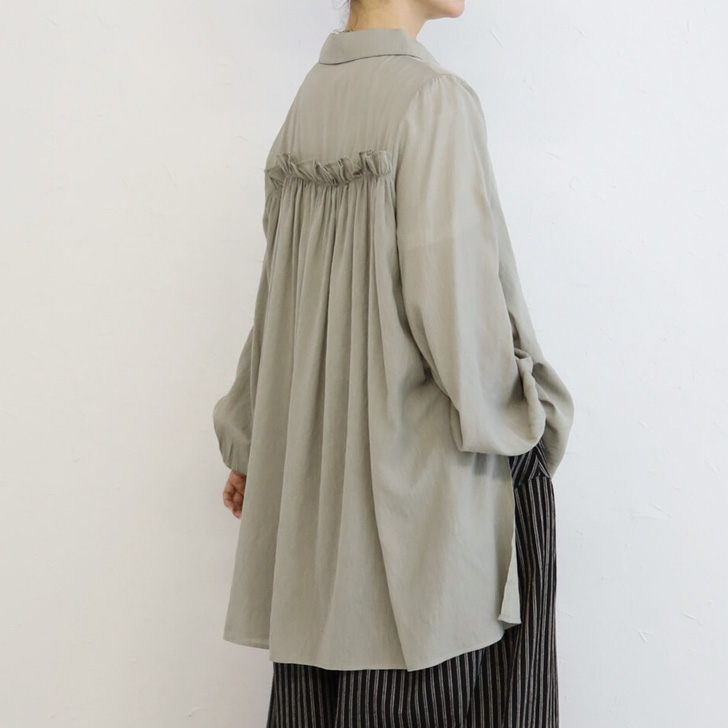 REAL STYLE シアーシャツ レディース 長袖 ブラウス 薄手 秋 夏