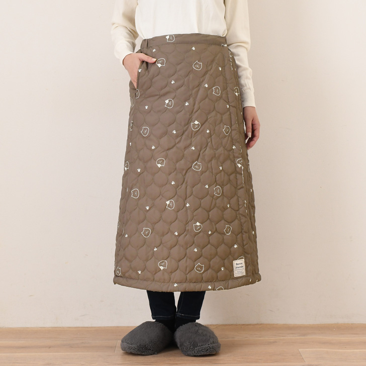 REAL STYLE 巻きスカート 防寒 ロング 腰巻きスカート 膝丈 フリース