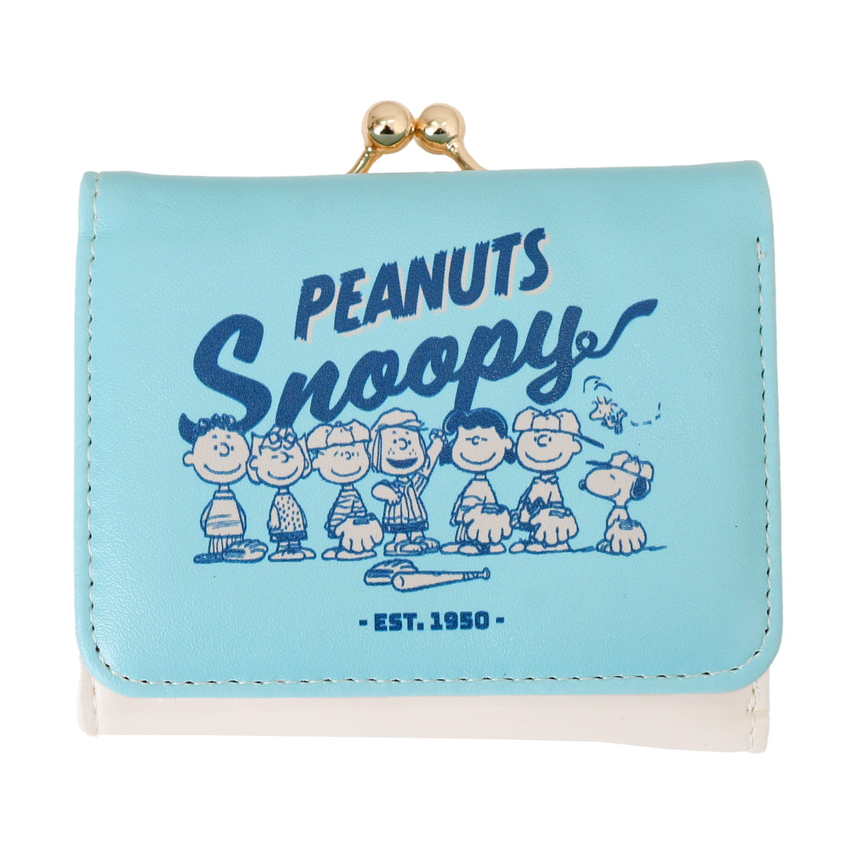 SNOOPY（スヌーピー） 三つ折り財布 レディース がま口 コンパクト