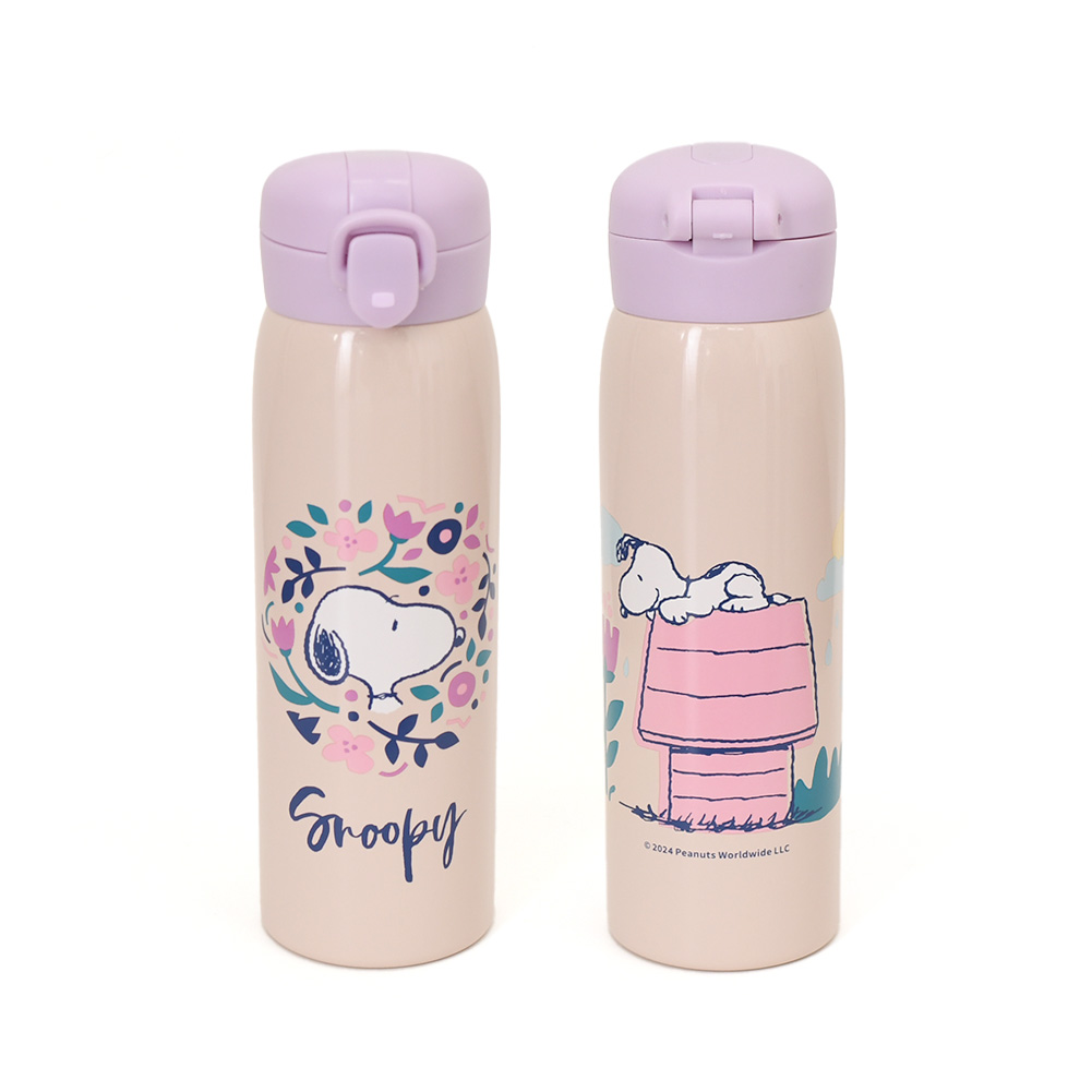 SNOOPY（スヌーピー） 水筒 500ml 保冷 保温 直飲み ワンタッチ