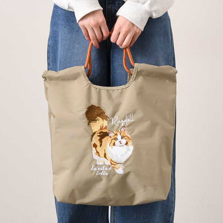 猫刺繍 トートバッグの商品一覧 通販 - Yahoo!ショッピング