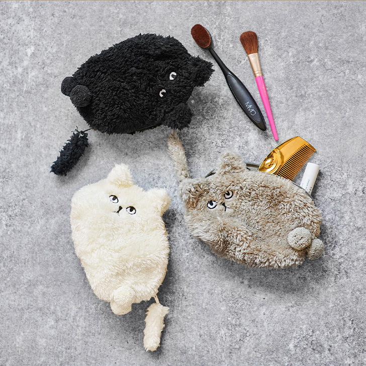 AND PACKABLE（アンドパッカブル） にゃんたま ニャンタマ 猫 ポーチ