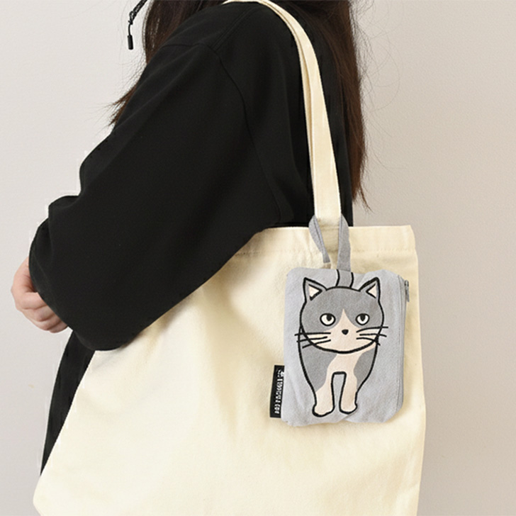 アンドパッカブル AND PACKABLE ポケットティッシュケース ポーチ 小物入れ 猫 にゃんたま ニャンタマ ブランド 小さめ ネコ ねこ 吊り下げ かわいい ブランド | AND PACKABLE | 03