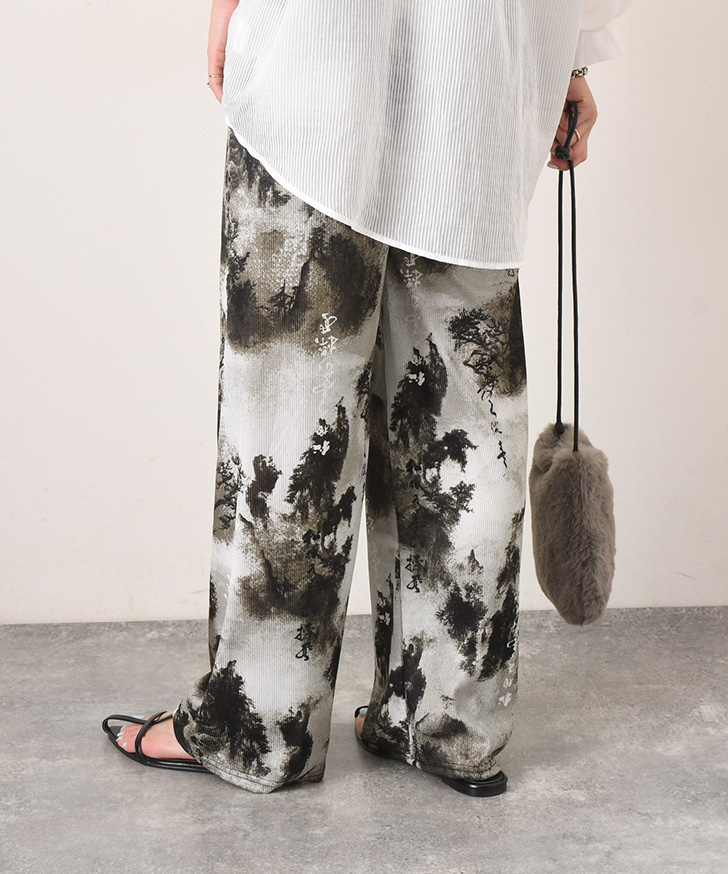 REAL STYLE（ファッション） ワイドパンツ レディース 薄手