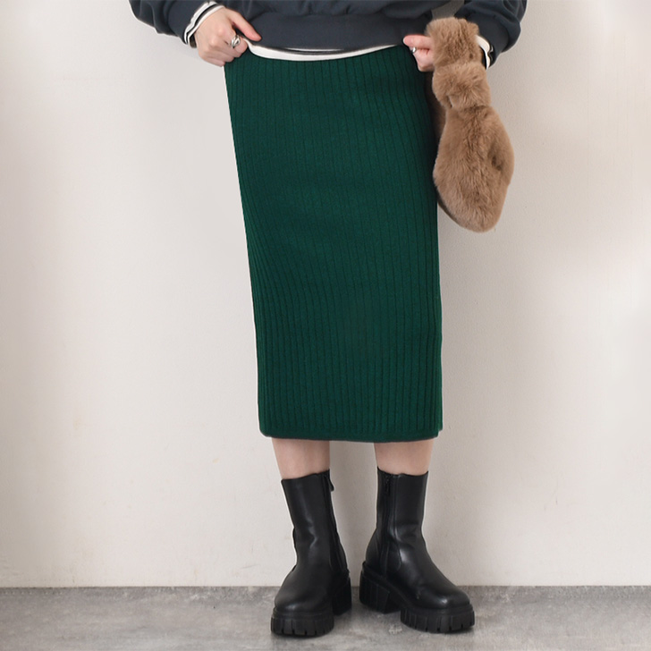 ほぼ美品 VALENTINO ROMA ストレッチ フリル 膝丈 タイトスカート
