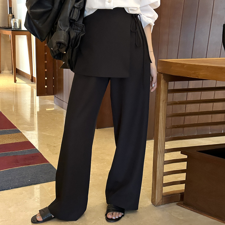 タグ付き ラップスカート風パンツ 楽天市場】ラップスカート風 パンツ（レディースファッション