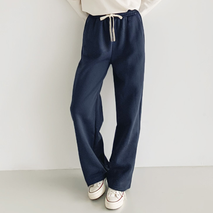 REAL STYLE スウェットパンツ レディース 秋 冬 裏起毛 ワイドパンツ