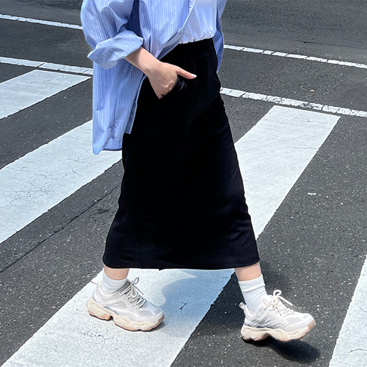REAL STYLE タイトスカート レディース 春 夏 ロング スリット