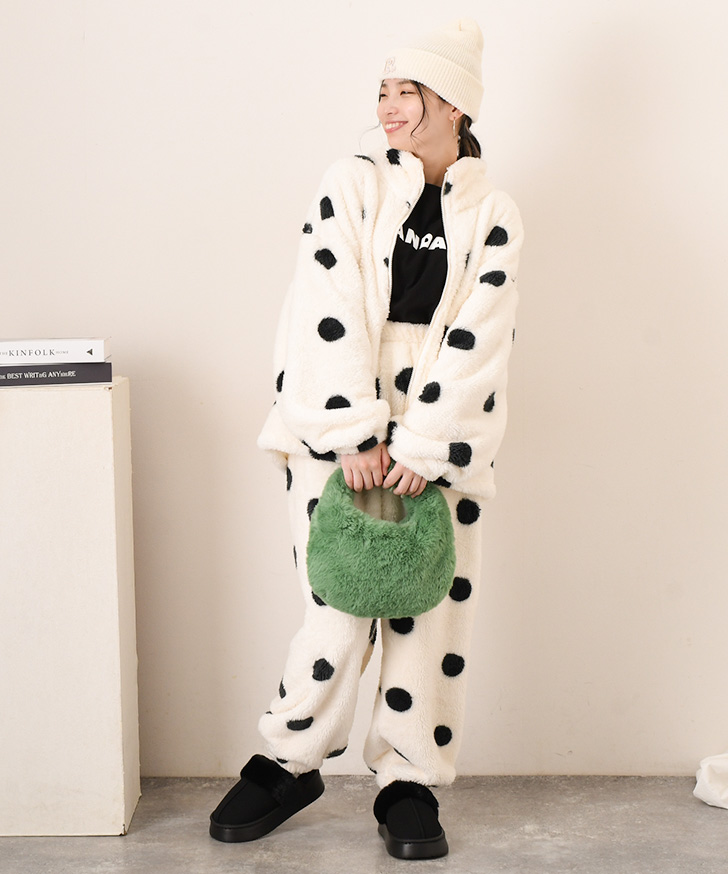 REAL STYLE セットアップ レディース 秋 冬 ルームウェア 長袖 大きい