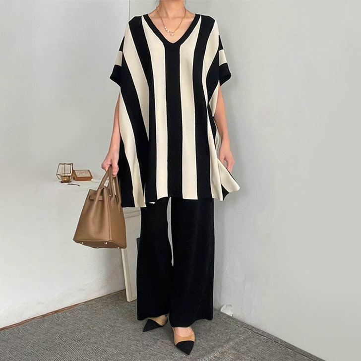 REAL STYLE セットアップ レディース 春 夏 秋 半袖 カジュアル ワイド