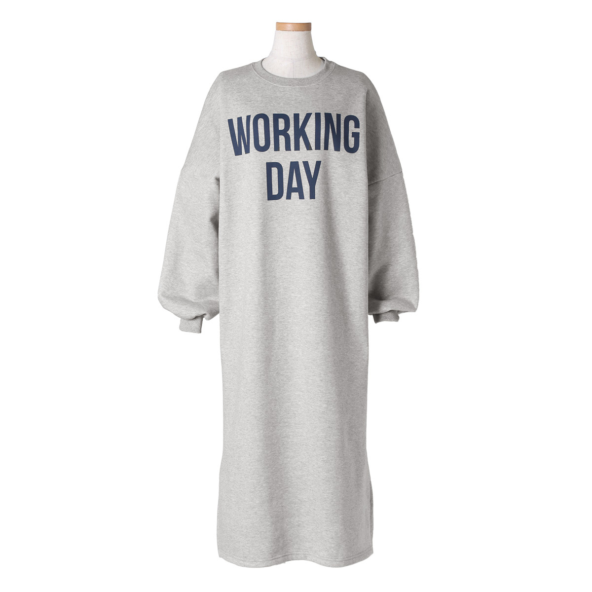 ワンピース レディース トップス マキシ ロング丈 スウェット 裏起毛 暖か 長袖 ゆったり 韓国 ロゴ おしゃれ かわいい リラックス Wfs010 セレクトショップ Real Style 通販 Yahoo ショッピング