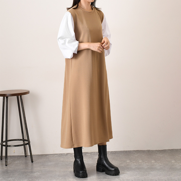 REAL STYLE(ファッション) ワンピース レディース 長袖 秋 春 REAL STYLE(ファッション) ワンピース レディース 長袖 秋 春
