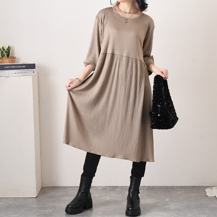 REAL STYLE（ファッション） ワンピース レディース ロング丈 秋