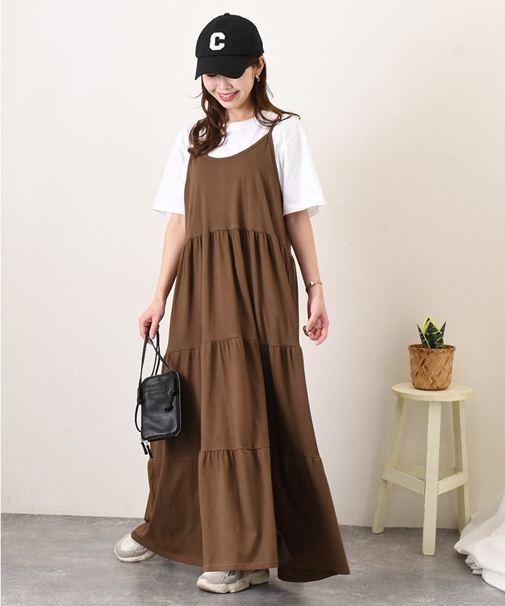 REAL STYLE ワンピース レディース 春 夏 きれいめ ロング マキシ 高