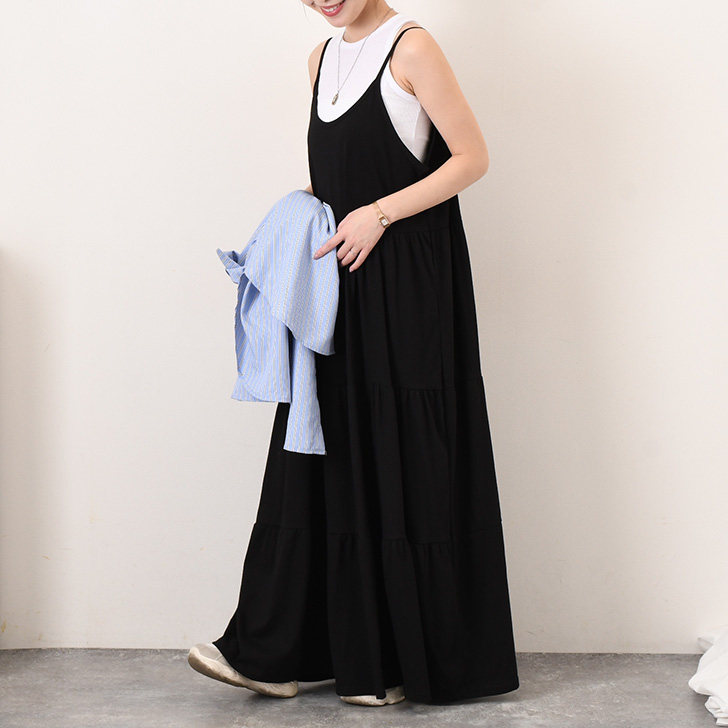 REAL STYLE ワンピース レディース 春 夏 きれいめ ロング マキシ 高