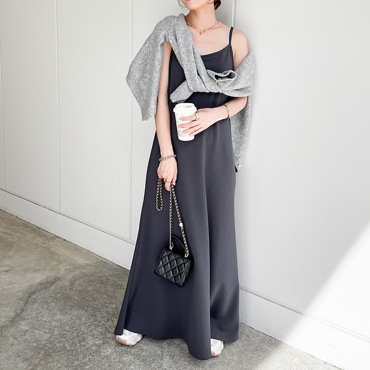 REAL STYLE ワンピース レディース 夏 春 ロング マキシ きれいめ