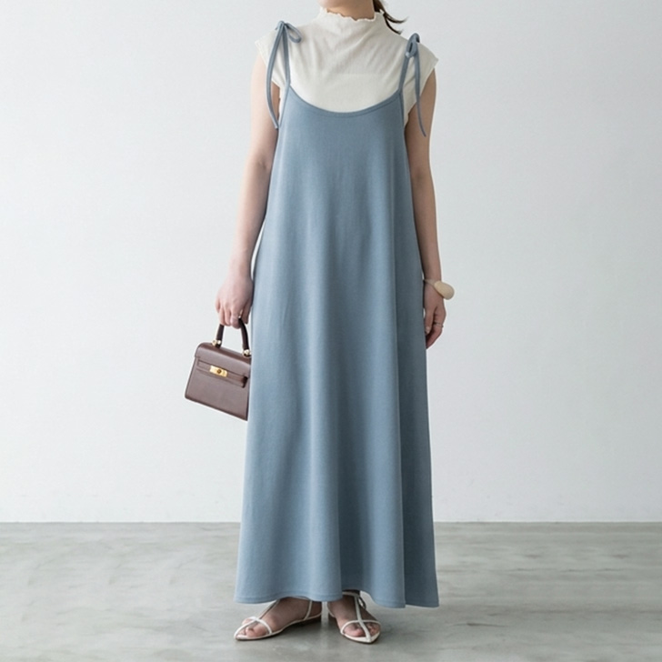 REAL STYLE ワンピース レディース 春 夏 ロング マキシ きれいめ