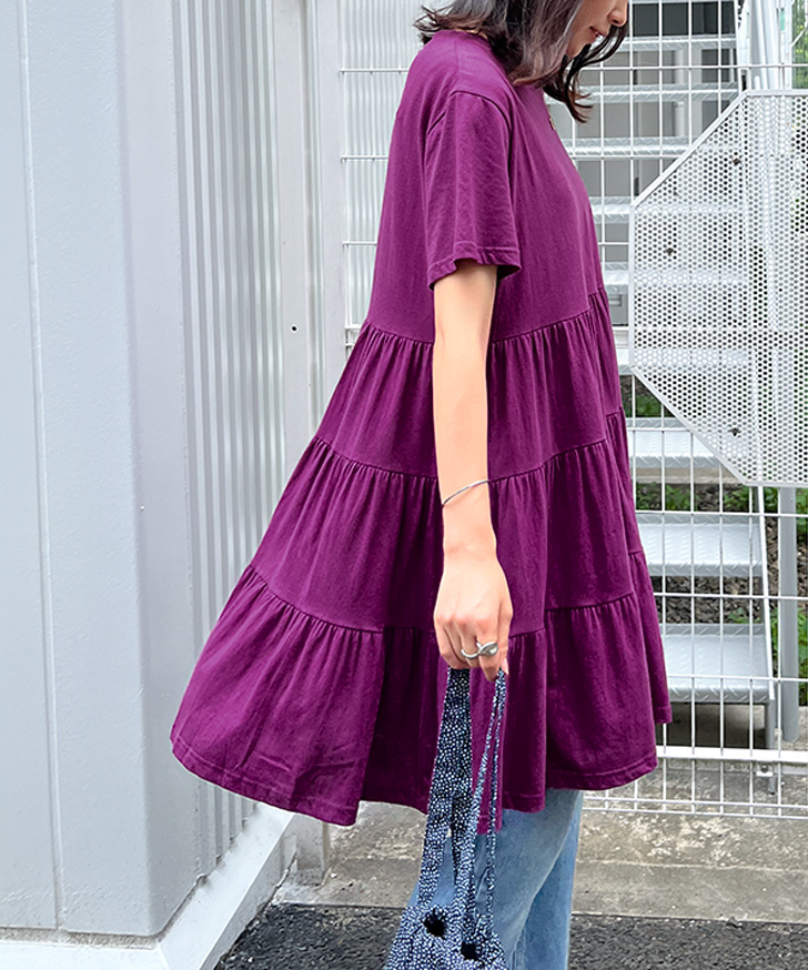 REAL STYLE（ファッション） チュニック ワンピース 半袖 レディース 