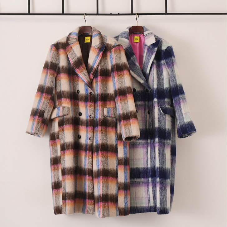REAL STYLE（ファッション） チェスターコート ロング チェック