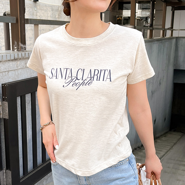 Tシャツ レディース 半袖 夏 薄手 コンパクト 軽量 柔らか コットン シンプル カジュアル おし...