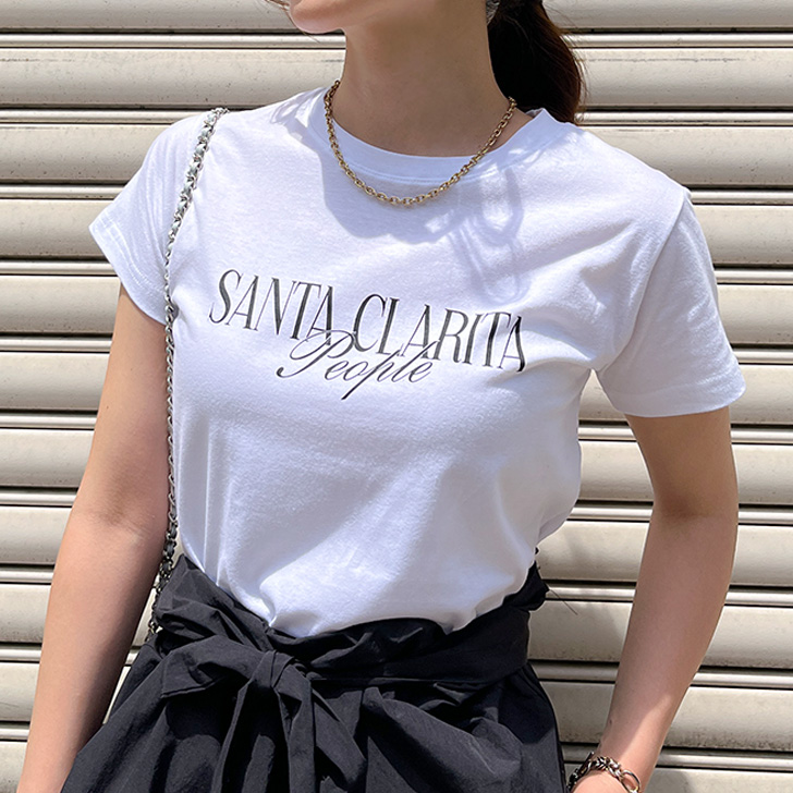 Tシャツ レディース 半袖 夏 薄手 コンパクト 軽量 柔らか コットン シンプル カジュアル おし...