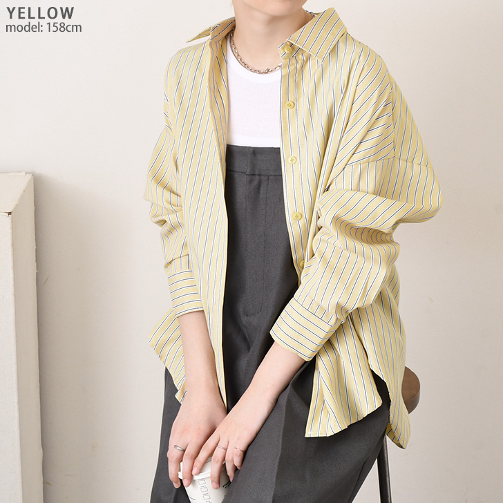 ホットセール - アートトラベルシューズ REAL STYLE(ファッション) ストライプ 長袖 レディース シャツ 服&ファッション小物