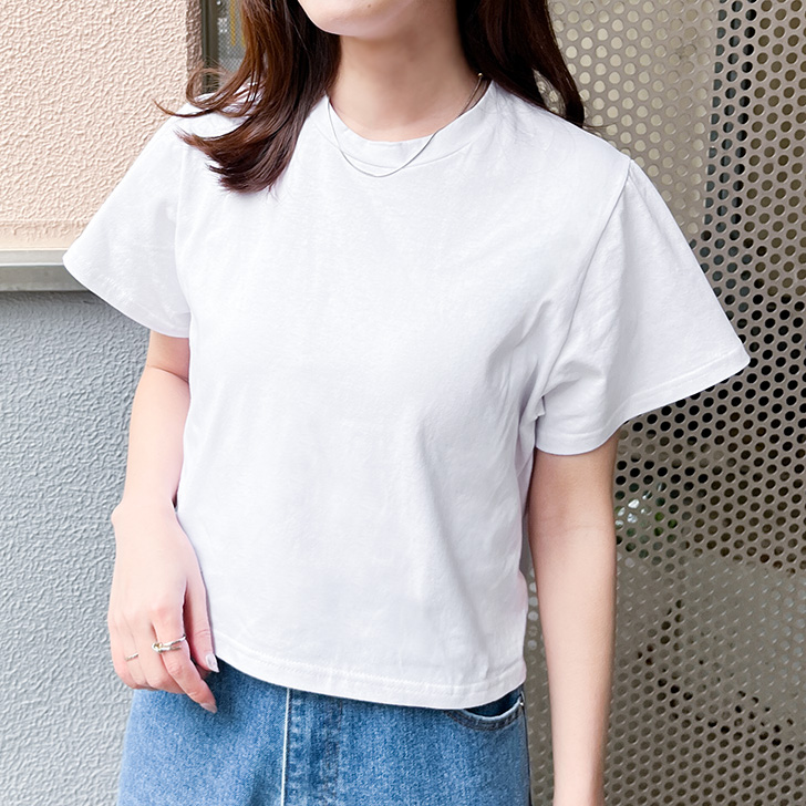 レディース 半袖 Tシャツ スリム 白 トップス 夏 着痩せ ナチュラル ショート丈 ティーシャツ ファッション シンプル 大人 通勤 丸首 おしゃれ 可愛い Tシャツ レディース カットソー 半袖 おしゃれ 夏 トップス 白