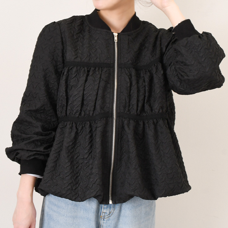 REAL STYLE（ファッション） ブルゾン レディース 春 秋 ふくれ