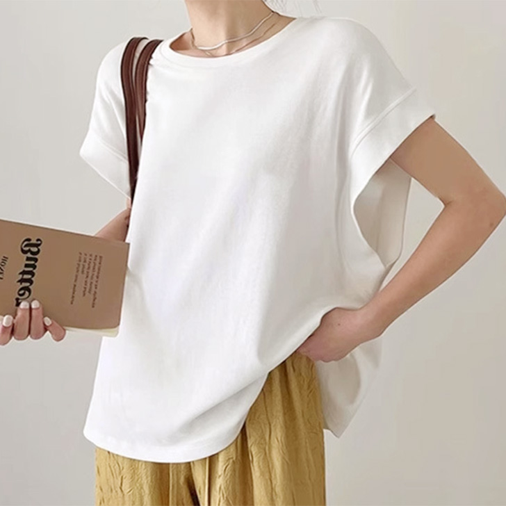 REAL STYLE Tシャツ レディース 半袖 無地 夏 涼しい ゆったり 大きい