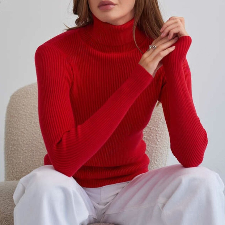 REAL STYLE ニット レディース タートルネック 長袖 薄手 秋 冬 春