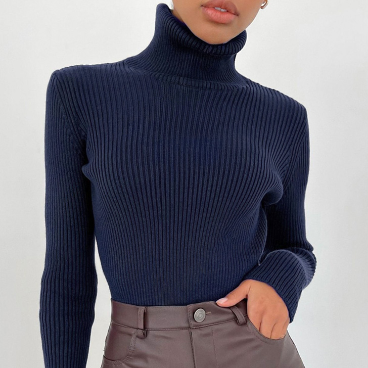 REAL STYLE ニット レディース タートルネック 長袖 薄手 秋 冬 春