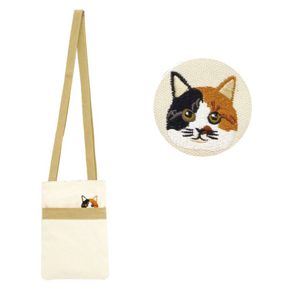 ナタリーレテ レトロ 猫ちゃん 手刺繍 ポシェット サコッシュ ショルダーバッグ ナタリーレテ レトロ 猫ちゃん 手刺繍 ポシェット サコッシュ