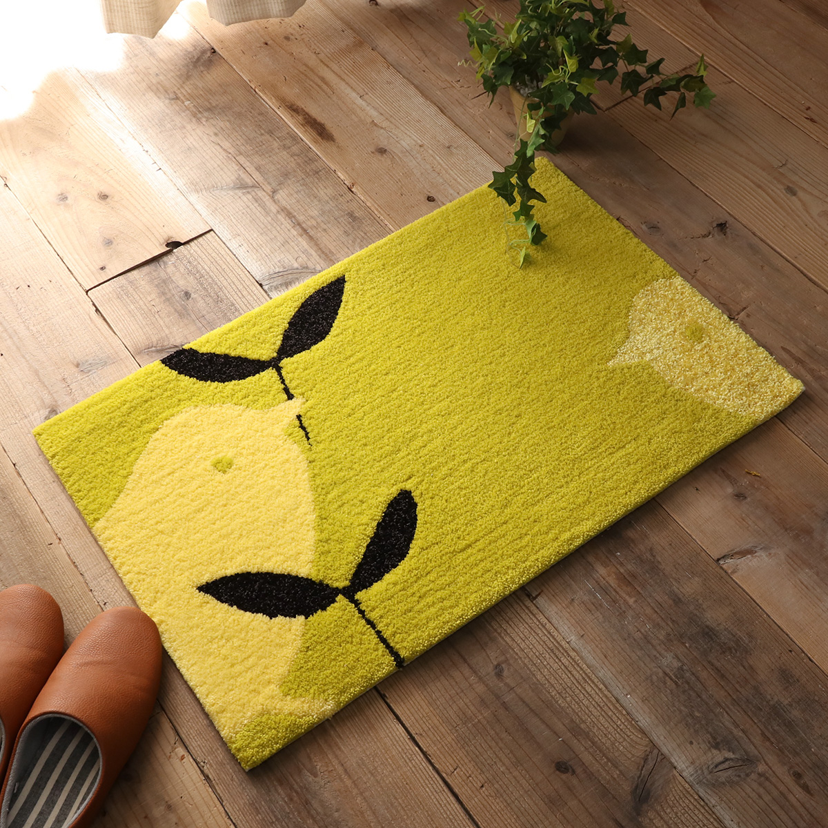 インド綿マット ヴェントス ブルー 50×80cm | ラグ・カーペット