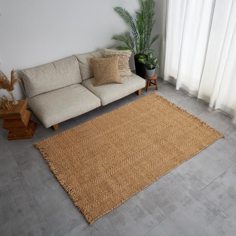 グラムスタイル 在庫処分 特価 ジュートラグ 1.5畳 130×190 ラグマット