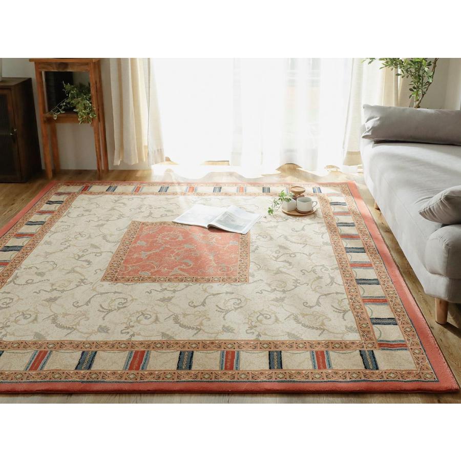 ペルシャ絨毯風 ウィルトン織 ラグ カーペット 正方形 2畳 アラベスク 花柄 ベージュ グリーン レッド 防炎 ホットカーペット ベルギー製 カルソン 0x0cm ラグ カーテン専門店 ラグリー 通販 Yahoo ショッピング ペルシャ絨毯風 ウィルトン織 ラグ カーペット 正方形 2畳 アラベスク 花柄 ベージュ グリーン レッド 防炎 ホットカーペット ベルギー製 カルソン 0x0cm ラグ カーテン専門店 ラグリー 通販 Yahoo ショッピング