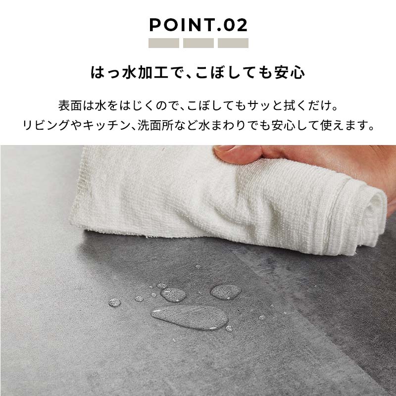フロアタイル 置くだけ 3畳 大理石 賃貸 貼らない diy ストーンタイル 床材 フローリング 床タイル 石目 石 / 置くだけフロアタイル 36枚_20