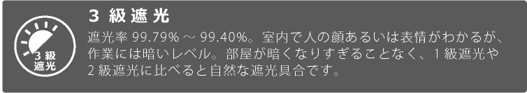 3級遮光